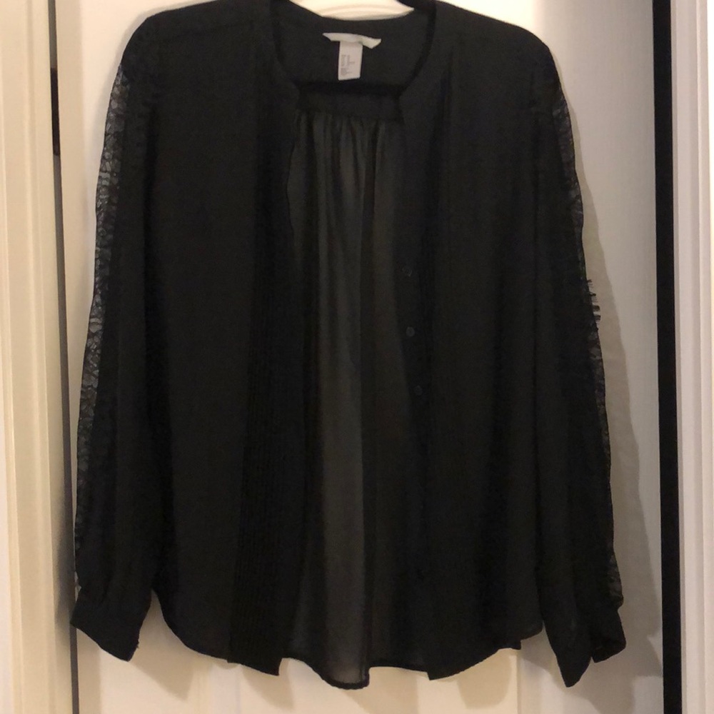 Sheer Black Blouse